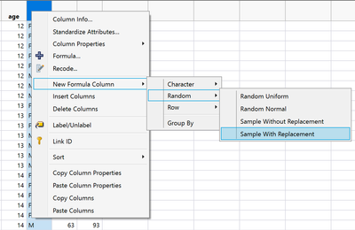 Big Class.jmp (Help > Sample Data Library)
