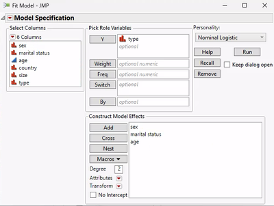 Car Poll.jmp (Help > Sample Data Folder)