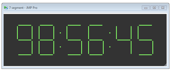 7-segment display countdown clock