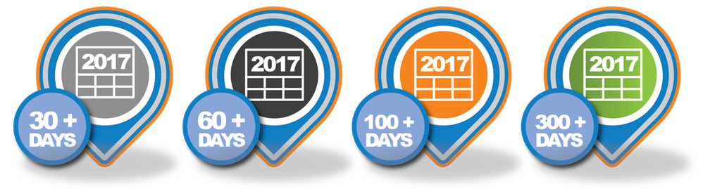 Active User Community members have been awarded new badges for their attendance in 2017.