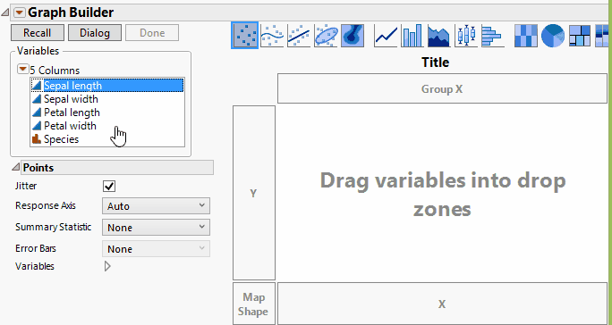 Fisher Iris Variables, Grouped By Species