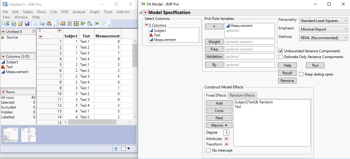 Solved How to run the repeated measures from a raw data JMP User