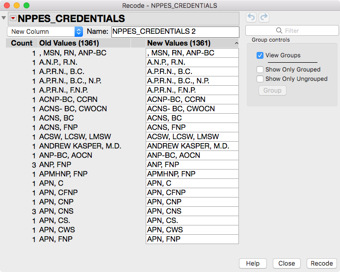 Before designating the column’s Modeling Type as Multiple Response.