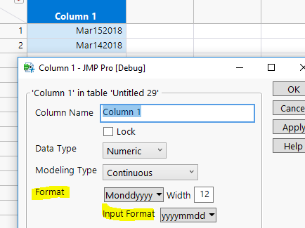 Input Format available after choosing Format