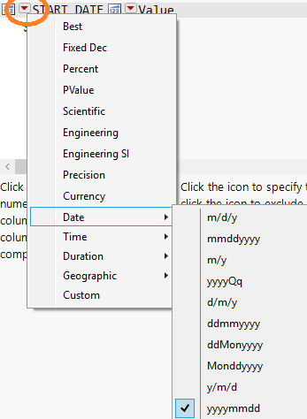Text import preview wizard second page