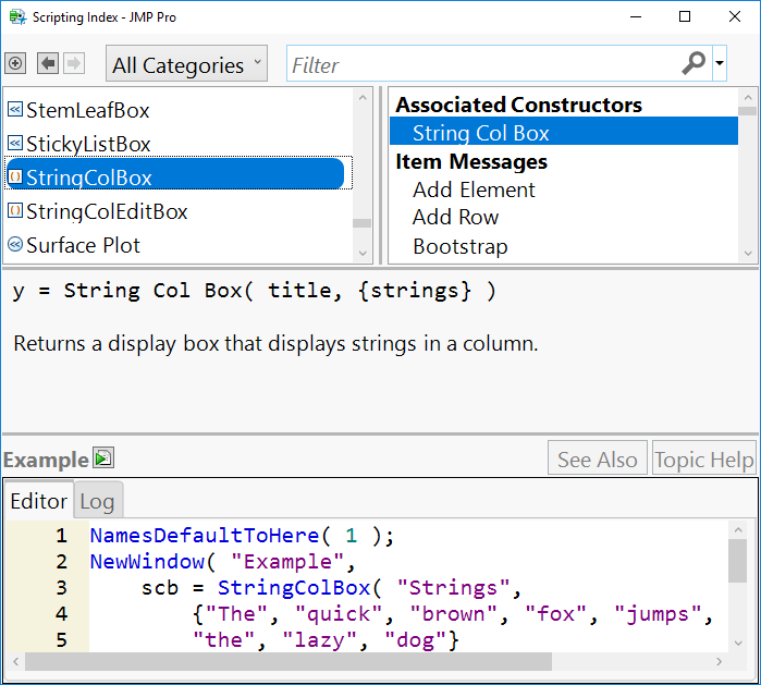 The new and improved Scripting Index in JMP 14